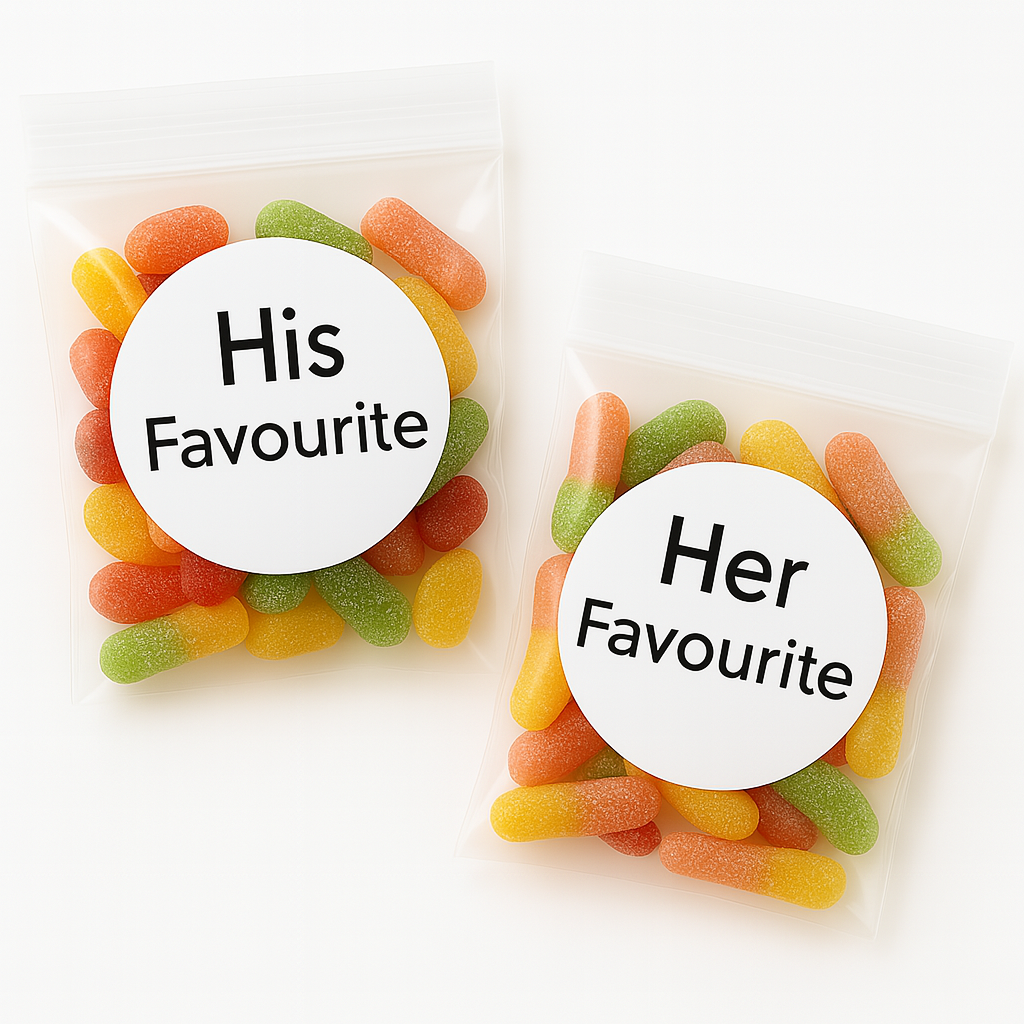 3x3 Candy Bags - His / Her Favourite