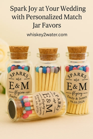 Custom Wedding Match Bottles