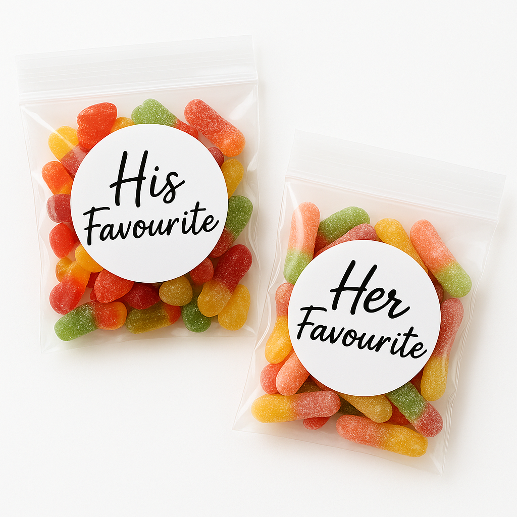 3x3 Candy Bags - His / Her Favourite