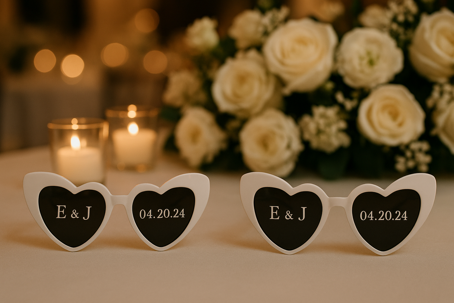 Custom Heart-Shaped Glasses