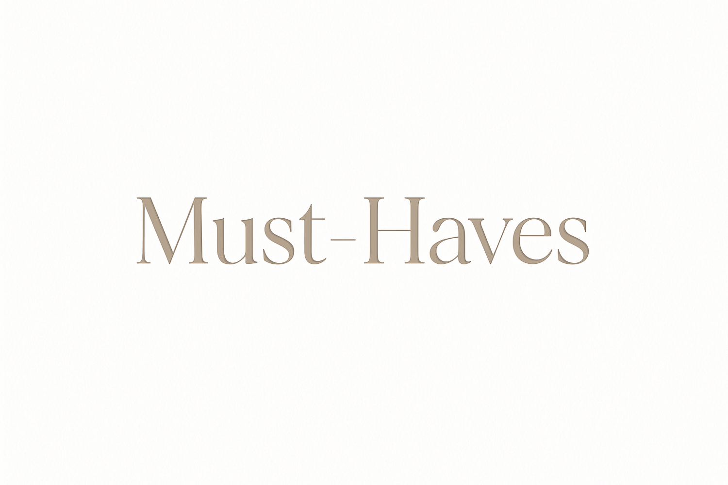 Custom Wedding Must-Haves