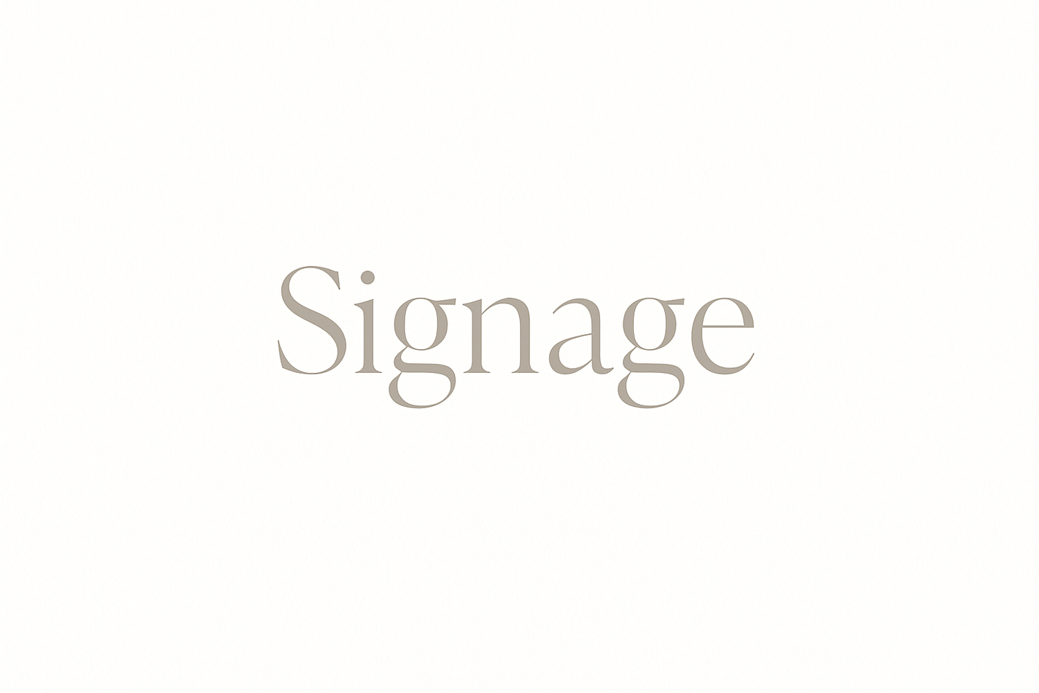 Wedding Signage
