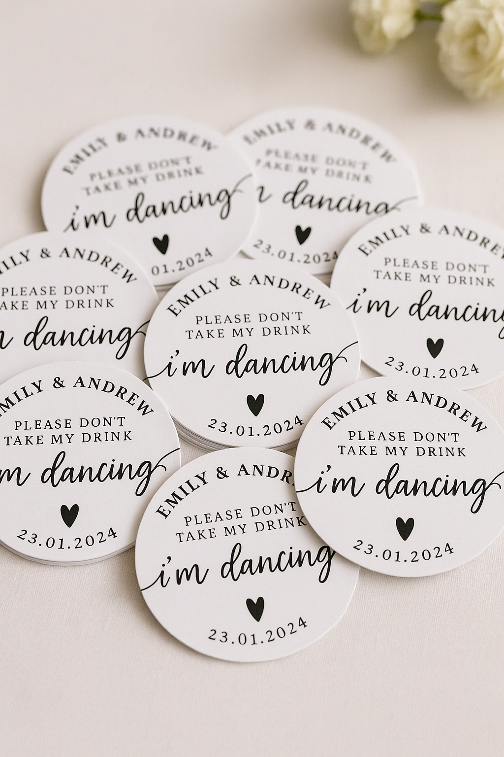 Custom Drink Covers for Dancing Events