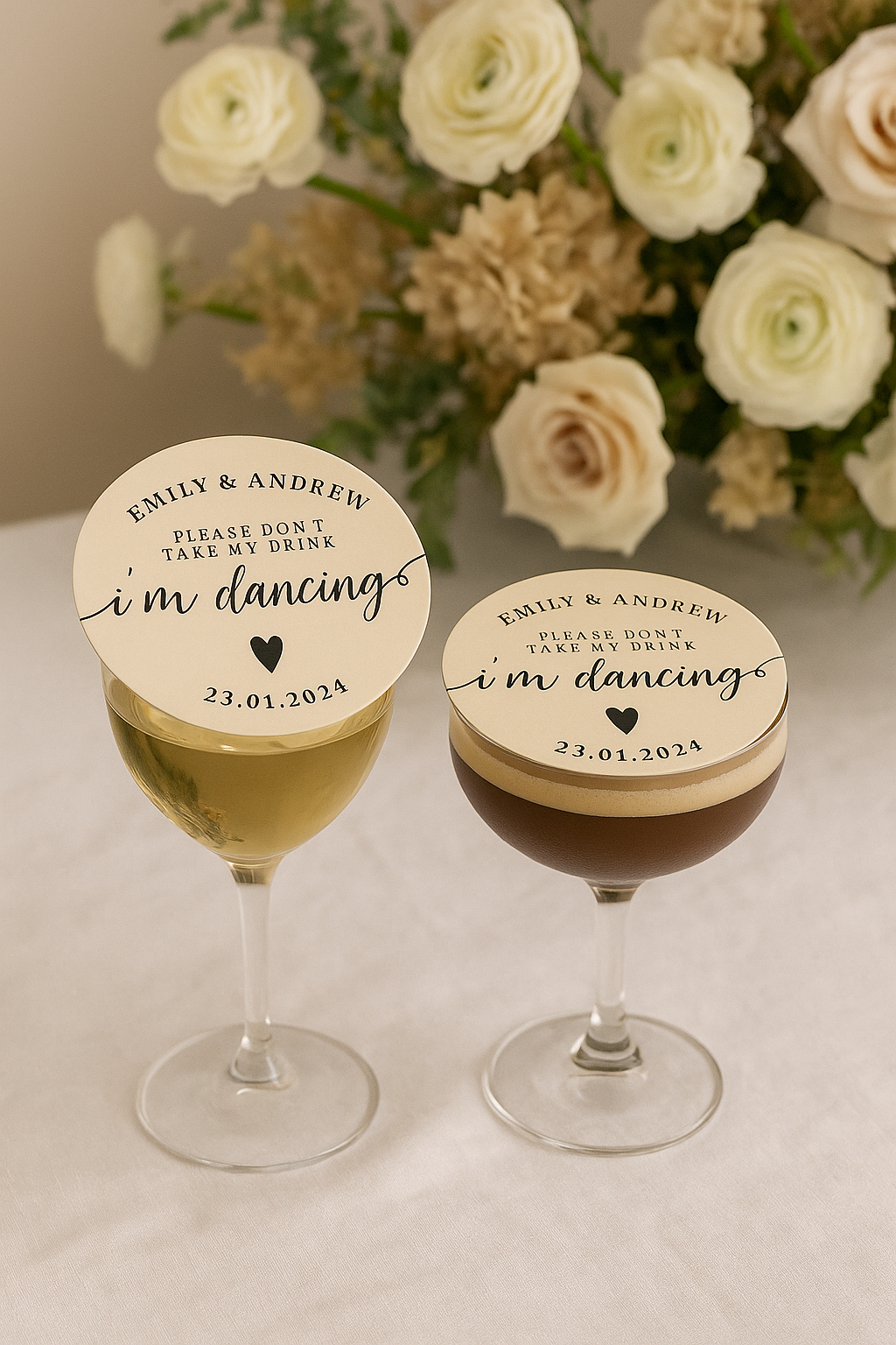 Custom Drink Covers for Dancing Events