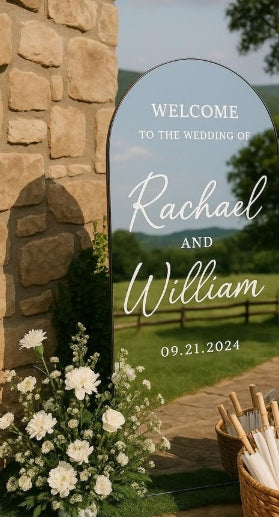 Custom Wedding Mirror Signage