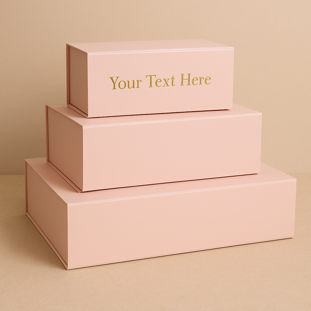 Custom Magnetic Gift Box Set – Personalized Luxury Packaging (Set of 3)
