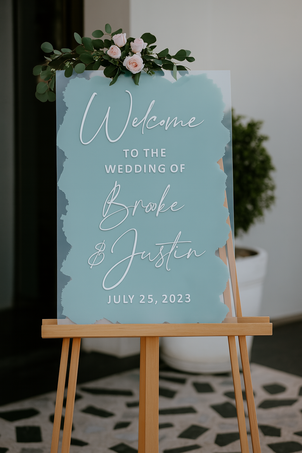 12x16 Wedding Welcome Sign