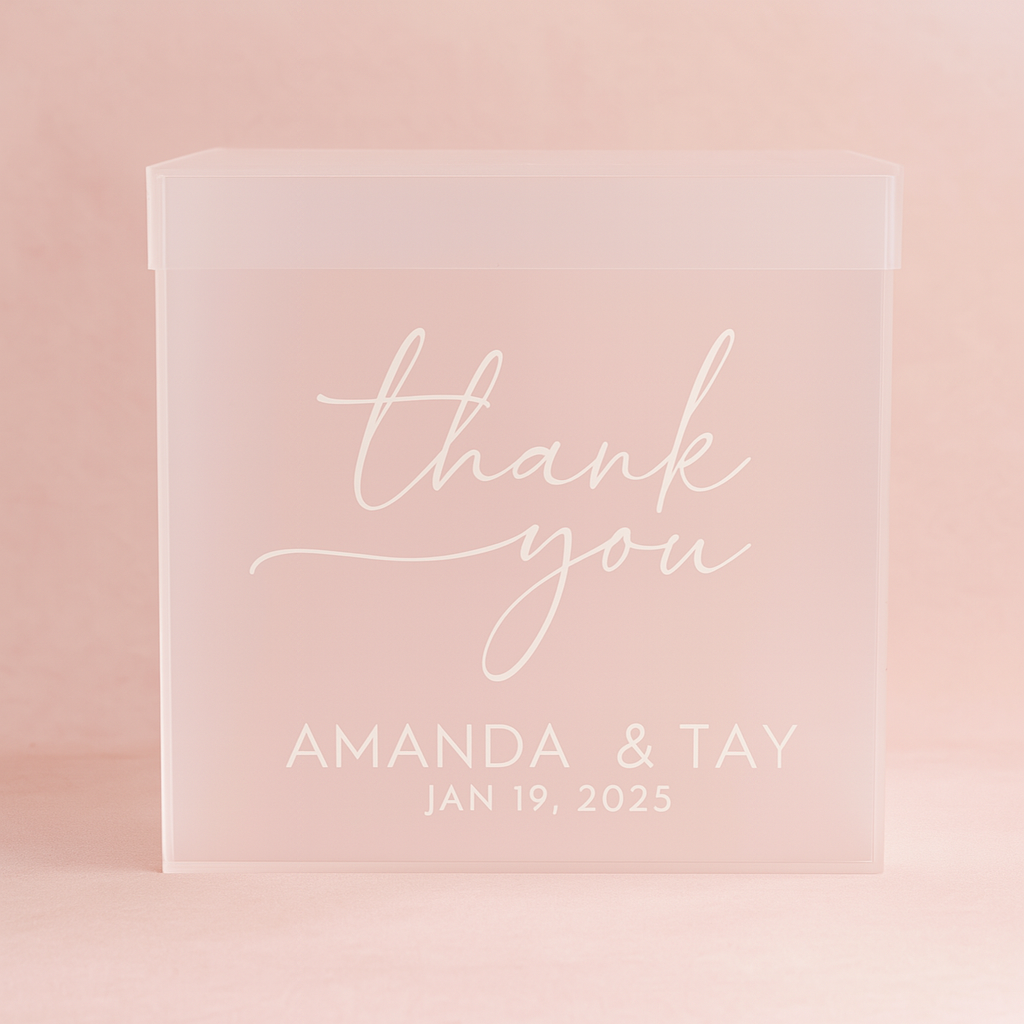Card Box for Thank You Cards or Greeting Cards