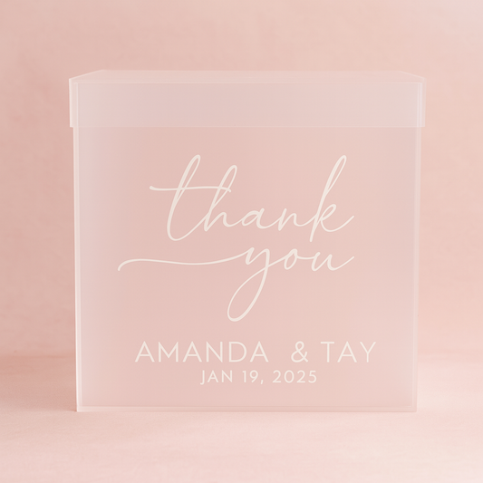 Card Box for Thank You Cards or Greeting Cards