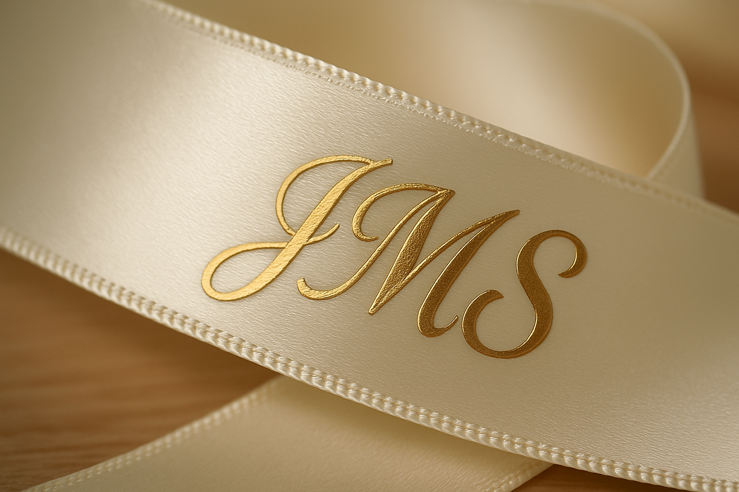 Detail of Vinyl Iron-On Initials