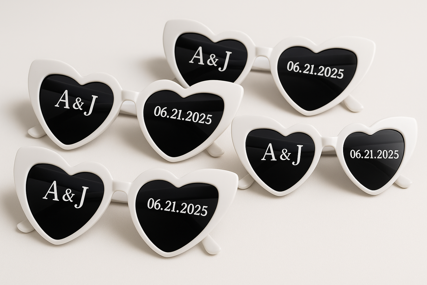 Custom Heart-Shaped Glasses