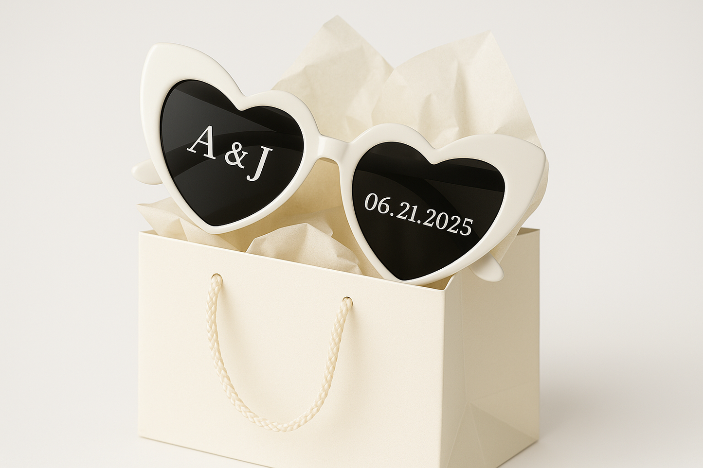 Custom Heart-Shaped Glasses